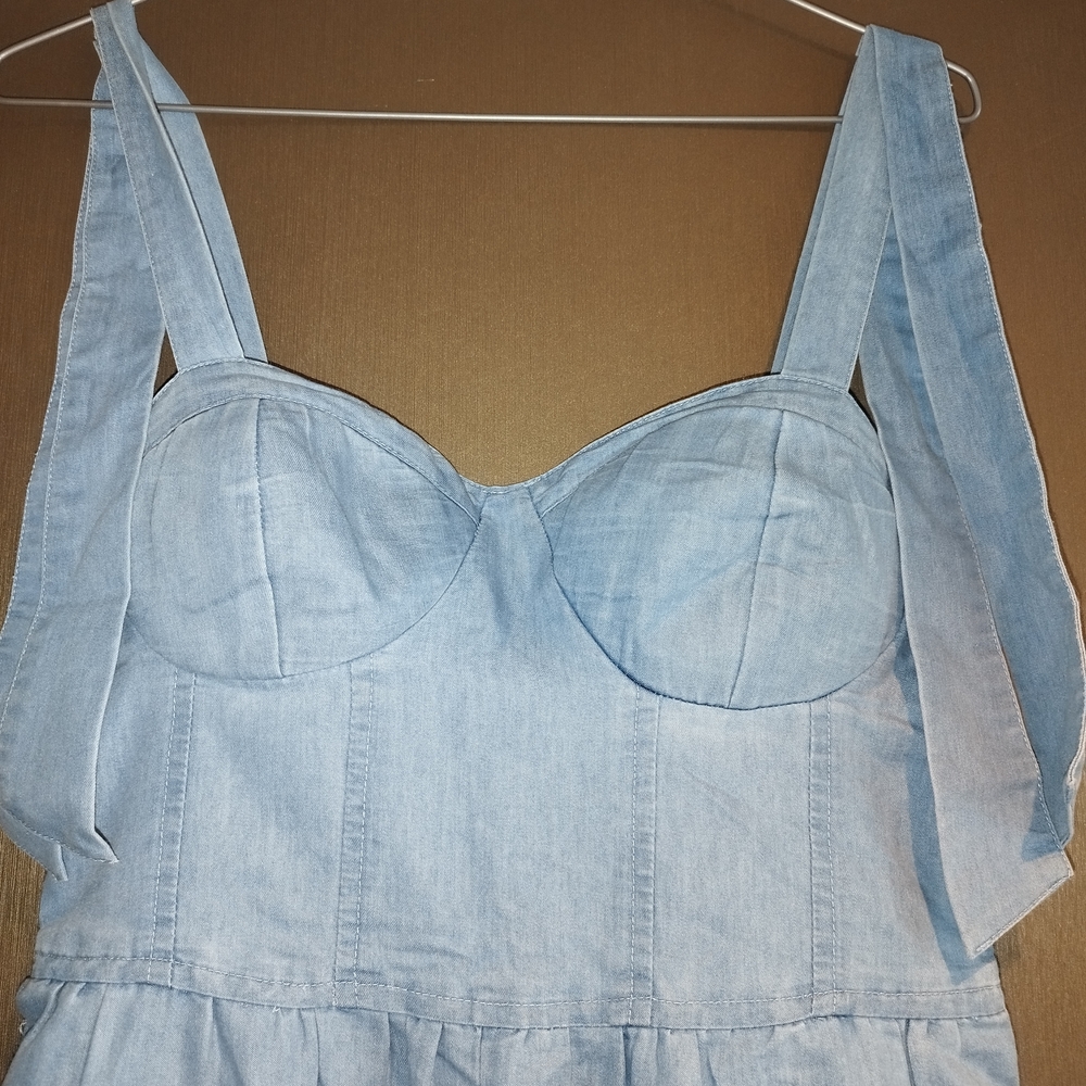 Light Blue Denim Jumpsuit